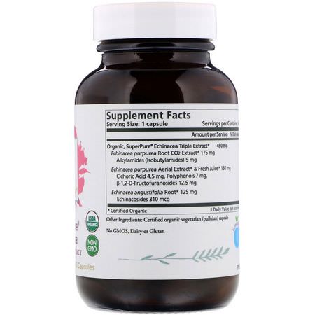 流感, 咳嗽: The Synergy Company, SuperPure Echinacea Organic Extract, 60 Capsules