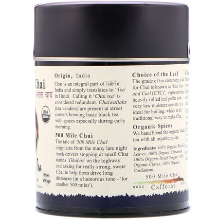 柴茶, 紅茶: The Tao of Tea, Organic Black Tea & Spices, 500 Mile Chai, 4.0 oz (115 g)