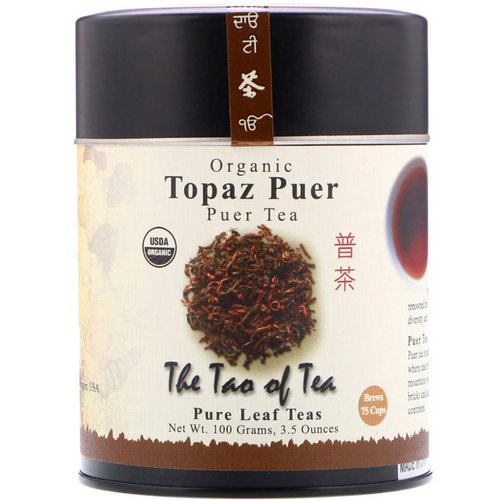 The Tao of Tea, Organic Puer Tea, Topaz Puer, 3.5 oz (100 g) Review