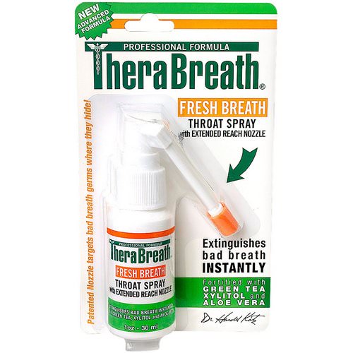 TheraBreath, Fresh Breath, Throat Spray, 1 fl oz (30 ml) Review