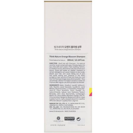 洗髮水, K美容護髮, 護理: Think Nature, Shampoo, Orange Blossom, 10.14 fl. oz (300 ml)