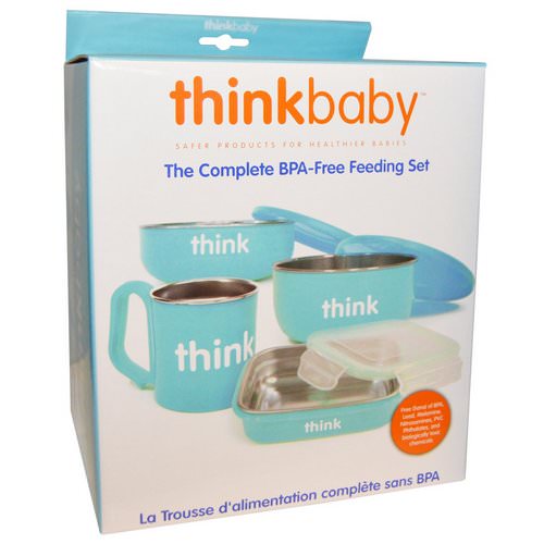 Think, Thinkbaby, The Complete BPA-Free Feeding Set, Light Blue, 1 Set Review