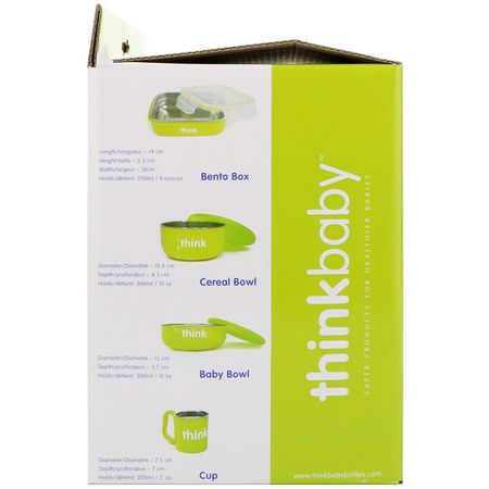 禮品套裝: Think, Thinkbaby, The Complete BPA-Free Feeding Set, Light Green, 1 Set