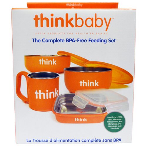 Think, Thinkbaby, The Complete BPA-Free Feeding Set, Orange, 1 Set Review
