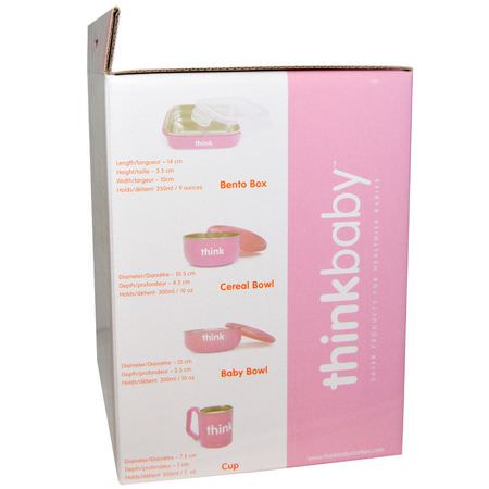 禮品套裝: Think, Thinkbaby, The Complete BPA-Free Feeding Set, Pink, 1 Set