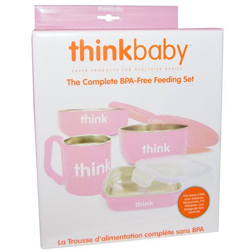 Think, Thinkbaby, The Complete BPA-Free Feeding Set, Pink, 1 Set Review