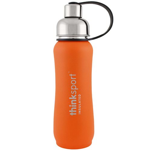 Think, Thinksport, Insulated Sports Bottle, Orange, 17 oz (500ml) Review