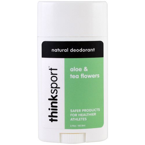 Think, Thinksport, Natural Deodorant, Aloe & Tea Flowers, 2.9 oz (85.8 ml) Review