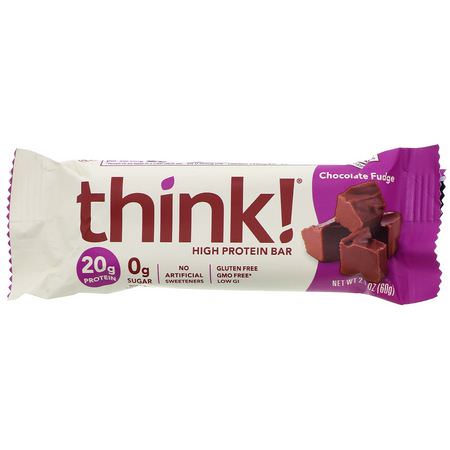 ThinkThin Soy Protein Bars Whey Protein Bars - 乳清蛋白棒, 大豆蛋白棒, 蛋白棒, 巧克力蛋糕