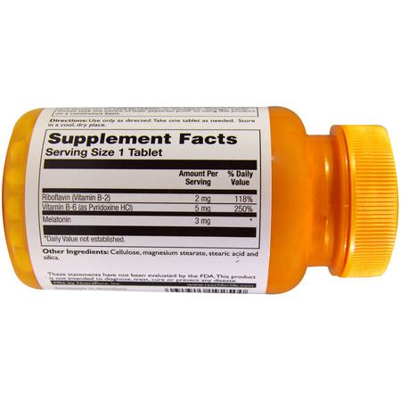 褪黑激素, 睡眠: Thompson, Melatonin, 3 mg, 30 Tablets