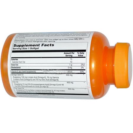Omega 3-6-9組合, EFA: Thompson, Omega 3-6-9, 1200 mg, 120 Softgels