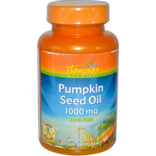 Thompson, Pumpkin Seed Oil, 1000 mg, 60 Softgels Review