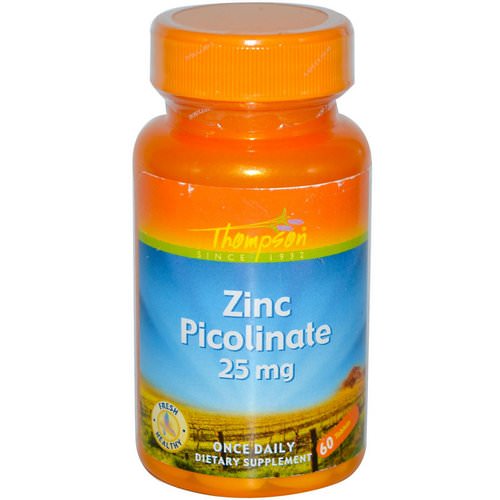 Thompson, Zinc Picolinate, 25 mg, 60 Tablets Review