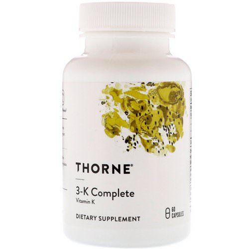 Thorne Research, 3-K Complete, 60 Capsules Review