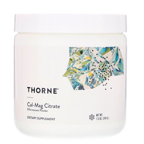 Thorne Research, Cal-Mag Citrate, Effervescent Powder, 7.5 oz (214 g) Review