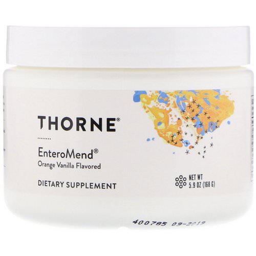 Thorne Research, EnteroMend, Orange Vanilla, 5.9 oz (168 g) Review