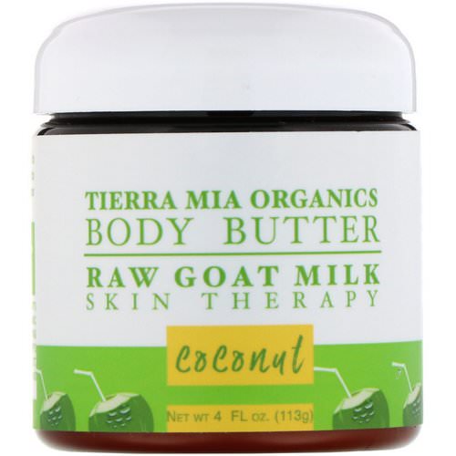 Tierra Mia Organics, Body Butter, Raw Goat Milk, Skin Therapy, Coconut, 4 fl oz (113 g) Review