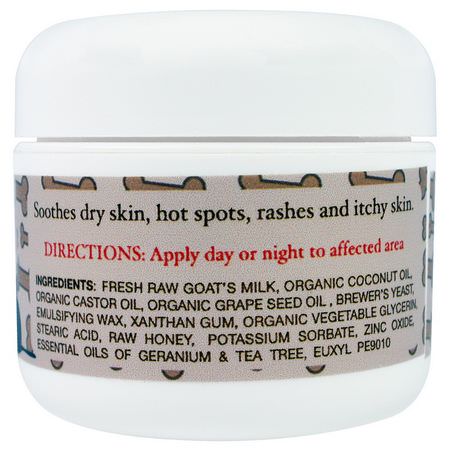 外套護理, 寵物皮膚: Tierra Mia Organics, Raw Goat Milk Skin Therapy, Gentle Pet Balm, 2 oz