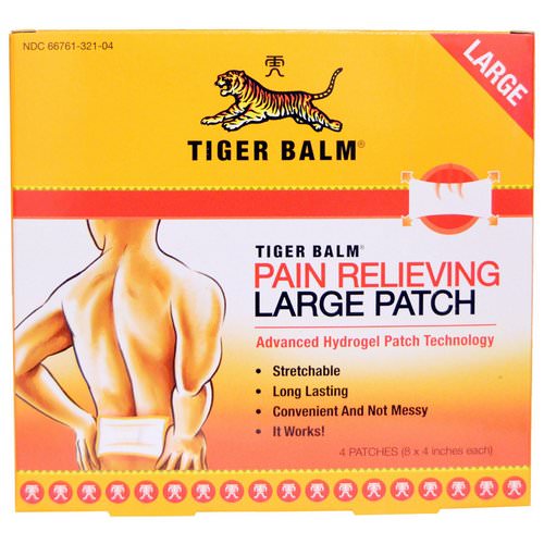 Tiger Balm, Pain Relieving Patch, Large, 4 Patches (8 x 4 in. Each) Review