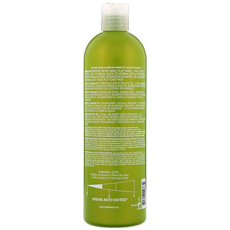 護髮素, 洗髮水: TIGI, Bed Head, Urban Anti+dotes, Re-Energize, Damage Level 1 Shampoo, 25.36 fl oz (750 ml)