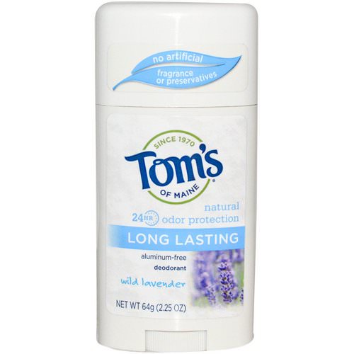 Tom's of Maine, Natural Long Lasting Deodorant, Aluminum-Free, Wild Lavender, 2.25 oz (64 g) Review