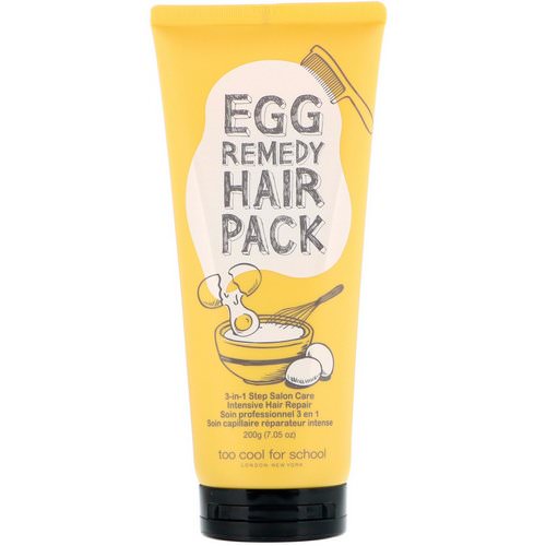 Too Cool for School, Egg Remedy Hair Pack, 7.05 oz (200 g) Review