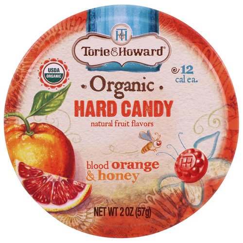 Torie & Howard, Organic, Hard Candy, Blood Orange & Honey, 2 oz (57 g) Review