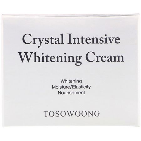 K-美容保濕霜, 乳霜: Tosowoong, Crystal Intensive Whitening Cream, 50 g
