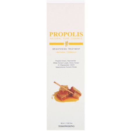 提亮, 治療: Tosowoong, Propolis Natural Pure Essence, Brightening Treatment, 2.02 fl oz. (60 ml)