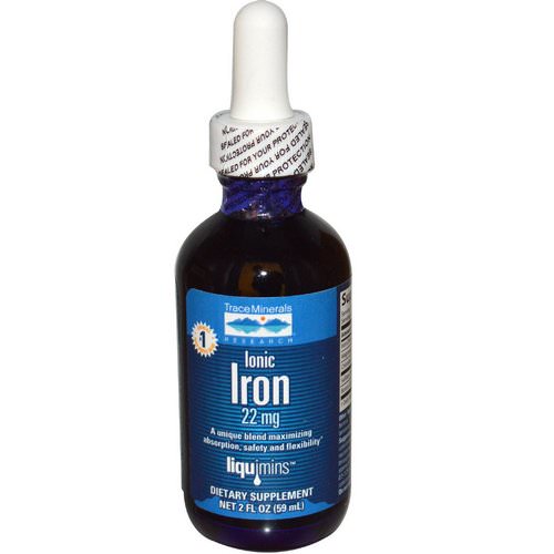 Trace Minerals Research, Ionic Iron, 22 mg, 1.9 fl oz (56 ml) Review