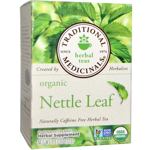 Traditional Medicinals, Herbal Teas, Organic Nettle Leaf Herbal Tea, Naturally Caffeine Free, 16 Wrapped Tea Bags, 1.13 oz (32 g) Review