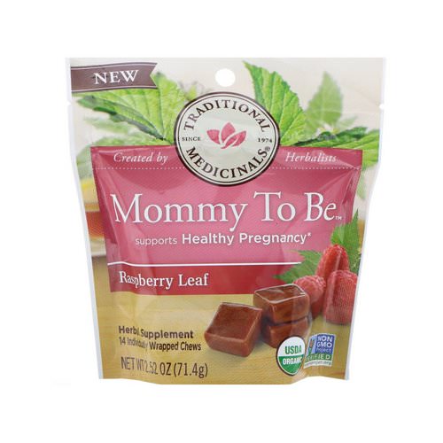 Traditional Medicinals, Organic, Mommy to Be, Raspberry Leaf, 14 Individually Wrapped Chews, 2.52 oz (71.4 g) Review
