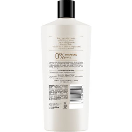 護髮素, 洗髮水: Tresemme, Botanique, Damage Recovery Conditioner, 22 fl oz (650 ml)