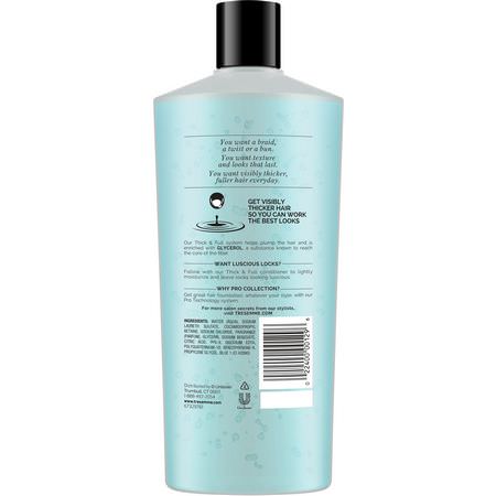 護髮素, 洗髮水: Tresemme, Thick & Full Shampoo, 22 fl oz (650 ml)