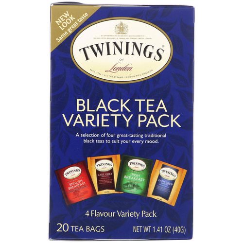 Twinings, Black Tea Variety Pack, 20 Tea Bags, 1.41 oz (40 g) Review