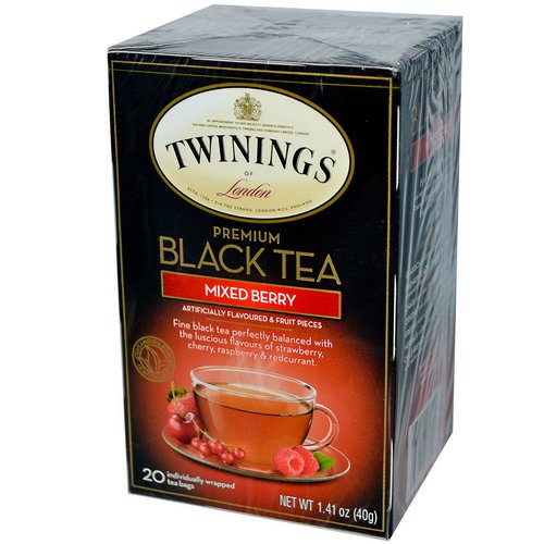 Twinings, Premium Black Tea, Mixed Berry, 20 Tea Bags, 1.41 oz (40g) Review