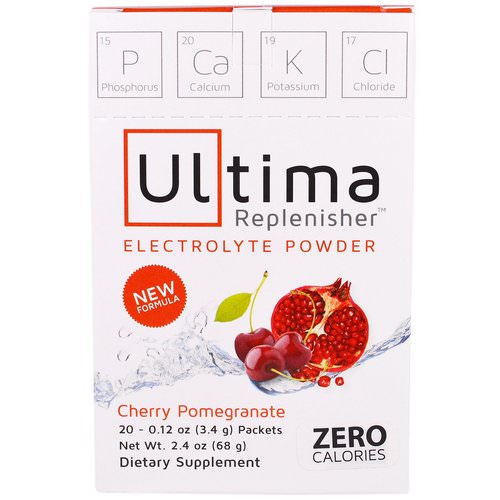 Ultima Replenisher, Electrolyte Powder, Cherry Pomegranate, 20 Packets, 0.12 oz (3.4 g) Review
