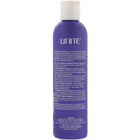 護髮素, 洗髮水: Unite, BLONDA Toning Shampoo, 8 fl oz (236 ml)
