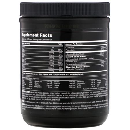 氨基酸: Universal Nutrition, Amino Tech, All-In-One Amino Formula, 375 Tablets