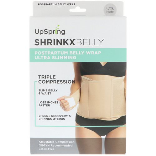 UpSpring, Shrinkx Belly, Postpartum Belly Wrap, Size L/XL, Nude Review