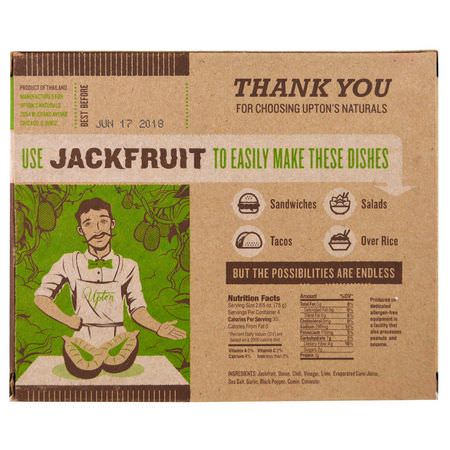 : Upton's Naturals, Jackfruit, Chili Lime Carnitas, 10.6 oz (300 g)