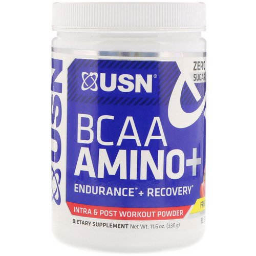 USN, BCAA Aminos Plus, Fruit Punch, 11.6 oz (330 g) Review