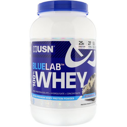 USN, Blue Lab 100% Whey, Cookies & Cream, 2 lb (907.2 g) Review