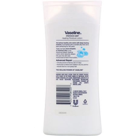 皮膚發癢, 乾燥: Vaseline, Intensive Care, Advanced Repair Healing Moisture Lotion, Unscented, 10 fl oz (295 ml)