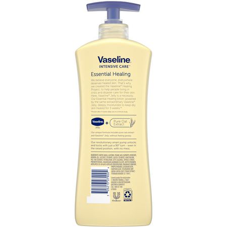 乳液浴: Vaseline, Intensive Care, Essential Healing Body Lotion, 20.3 fl oz (600 ml)