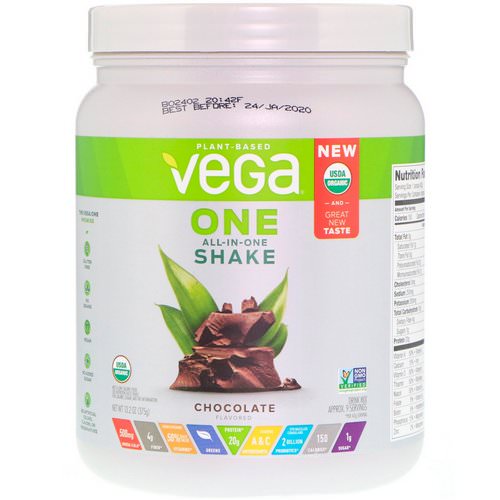 Vega, One, All-in-One Shake, Chocolate, 13.2 oz (375 g) Review
