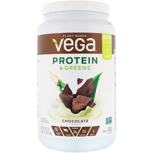 Vega, Protein & Greens, Chocolate Flavored, 1.8 lbs (814 g) Review