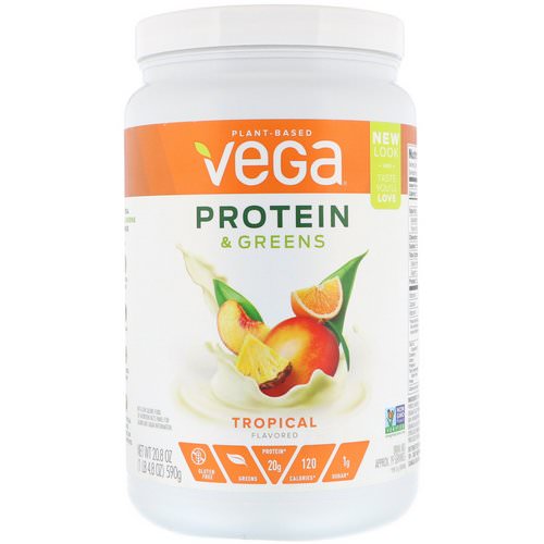 Vega, Protein & Greens, Tropical Flavored, 1.3 lbs (590 g) Review