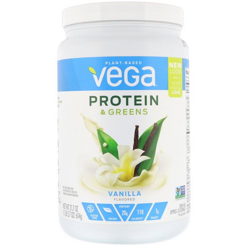 Vega, Protein & Greens, Vanilla Flavored, 1.35 lbs (614 g) Review