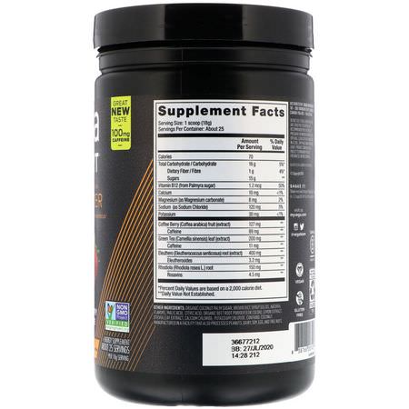 興奮劑, 鍛煉前補充劑: Vega, Sport, Energizer, Strawberry Lemonade, 16.1 oz (455 g)